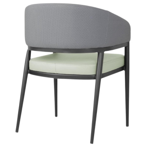 Meridian-nojatuolit harmaa / pistaasi - 2 kpl