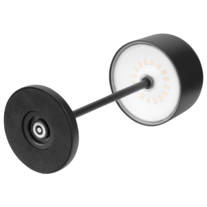 Pöytälamppu pyöreällä varjostimella Lucca Musta - 200 mm