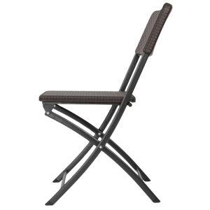 Ruskeat PE-rottinkiset taitettavat tuolit - 2 kpl