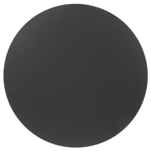 Pyöreä musta matta pöytälevy - 600 mm