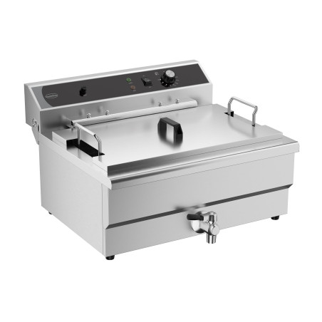 Ammattimainen rasvakeitin tyhjennysventtiilillä - 25 L - CombiSteel