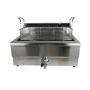 Ammattimainen rasvakeitin tyhjennysventtiilillä - 25 L - CombiSteel