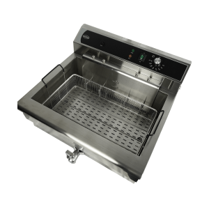 Professionell fritös med avtappningsventil - 25 L - CombiSteel