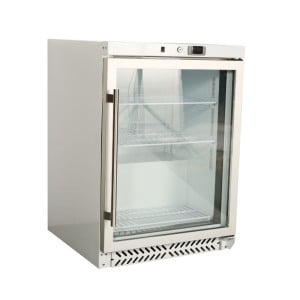 Mini Kylskåp med Glasdörr 170 L 0/+8 °C - Dynasteel