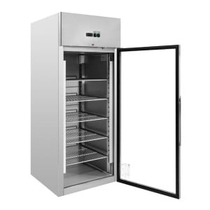 Positive Glass Door Refrigerated Cabinet 650 L Ventilated Cooling