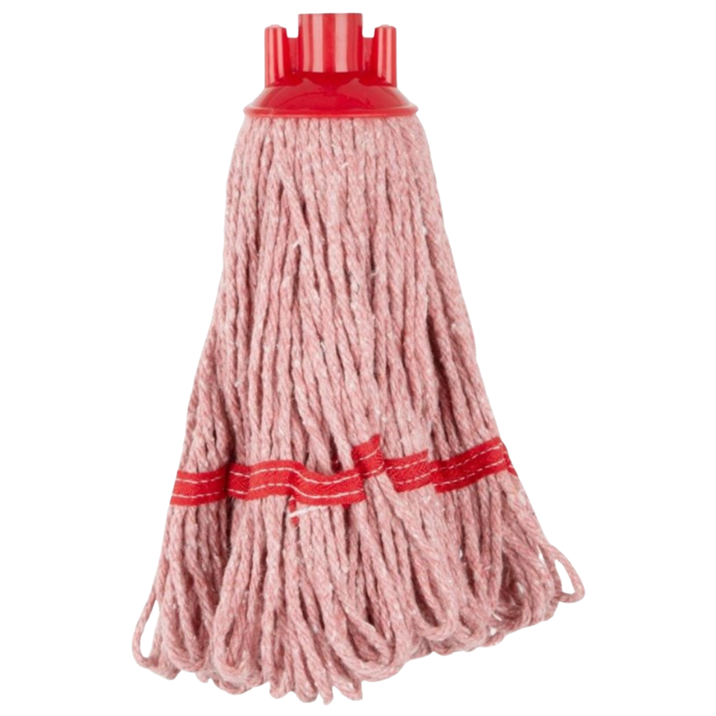 Pää Moppi Hapsuilla Punainen Nauha - 0.2 kg Pää Moppi Hapsuilla Punainen Nauha - 0.2 kg