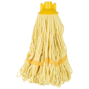 Mopp Huvud med Fransar Gul Rand - 0.2 kg