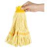 Mopp Huvud med Fransar Gul Rand - 0.2 kg