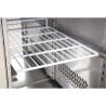 Positive Refrigerated Table 2 Doors Series U with Backsplash - 282L - Polar