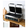 Grill med dubbelkontakt räfflade plattor