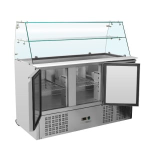 Saladette Jääkaappi 3 Ovea - 368 L - Dynasteel