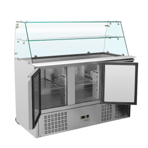 Saladette Kylskåp 3 Dörrar - 368 L - Dynasteel