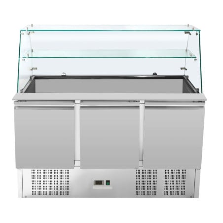Saladette Jääkaappi 3 Ovea - 368 L - Dynasteel