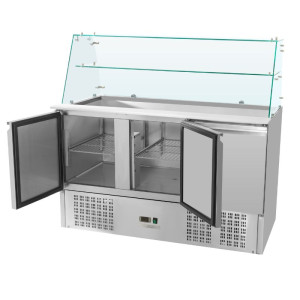 Saladette Kylskåp 3 Dörrar - 368 L - Dynasteel
