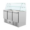 Saladette Jääkaappi 3 Ovea - 368 L - Dynasteel