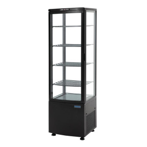 Vitrine Jääkaappi - Kaarrettu Ovi - Musta Sarja C 235 L