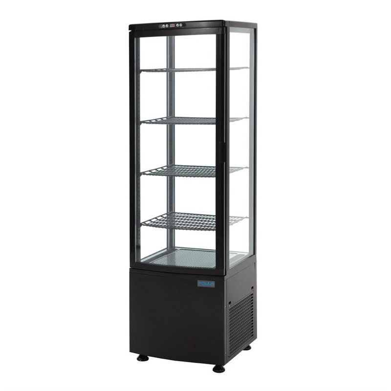 Vitrine Jääkaappi - Kaarrettu Ovi - Musta Sarja C 235 L Vitrine Jääkaappi - Kaarrettu Ovi - Musta Sarja C 235 L