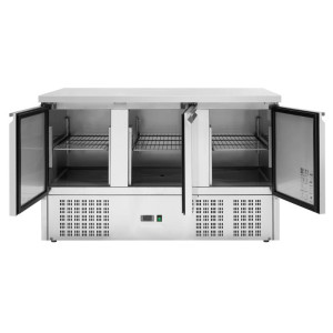 Compact Refrigerated Table GN 1/1 Positive 3 Doors