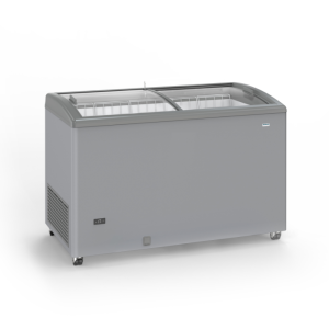 Stainless Steel Freezer with Sliding Glass Doors - 400 L