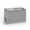 Stainless Steel Freezer with Sliding Glass Doors - 400 L