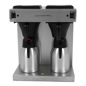 Professional Double Coffee Maker 2 x 2 L - Dynasteel