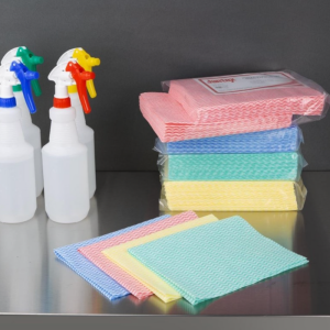 Mycket hållbara gula non-woven trasor - Paket med 25