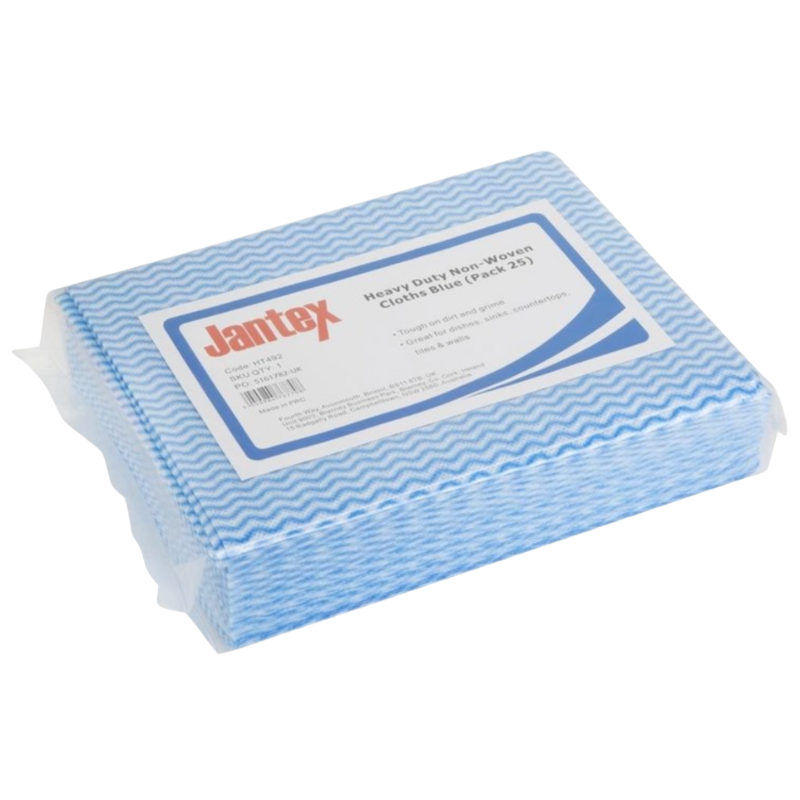 Mycket hållbara blå non-woven dukar - Förpackning med 25 Mycket hållbara blå non-woven dukar - Förpackning med 25