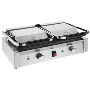 Grill med dubbelkontakt räfflad/slät - Buffalo