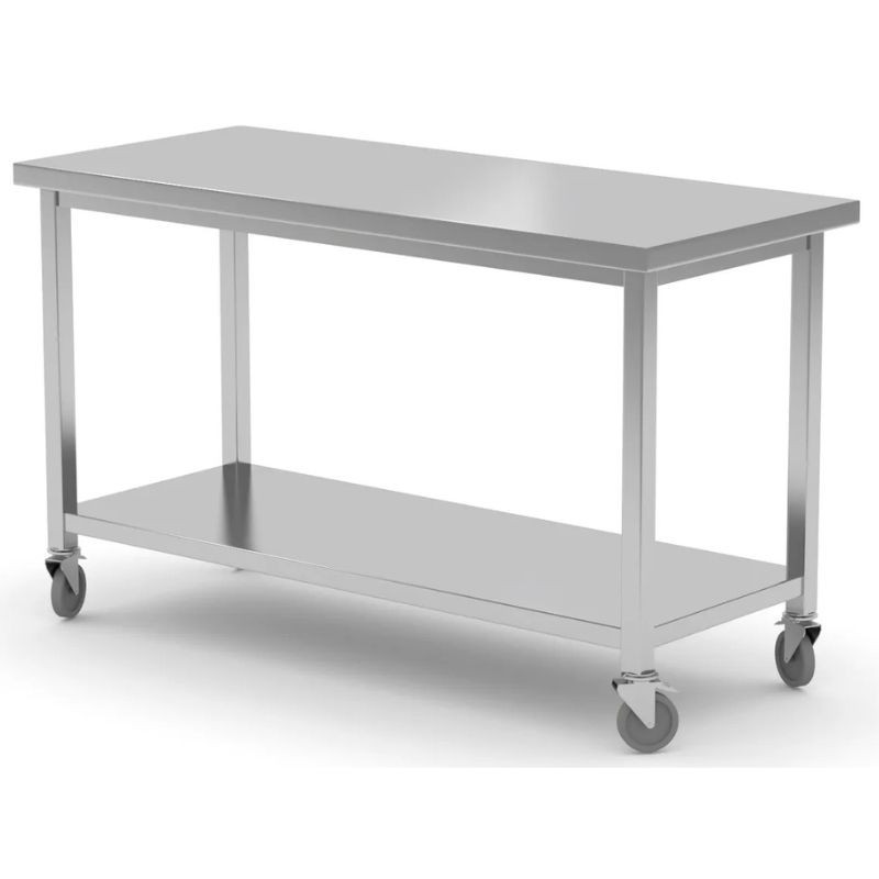 Mobilbord med hylla-skruvad - 1200x600 mm - HENDI Mobilbord med hylla-skruvad - 1200x600 mm - HENDI