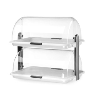Vitrine med Skjutlock - Dubbel - HENDI