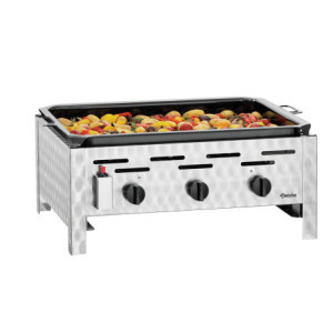 Kombinerad Gasgrill - 3 Brännare