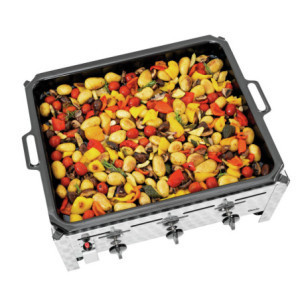 Kombinerad Gasgrill - 3 Brännare