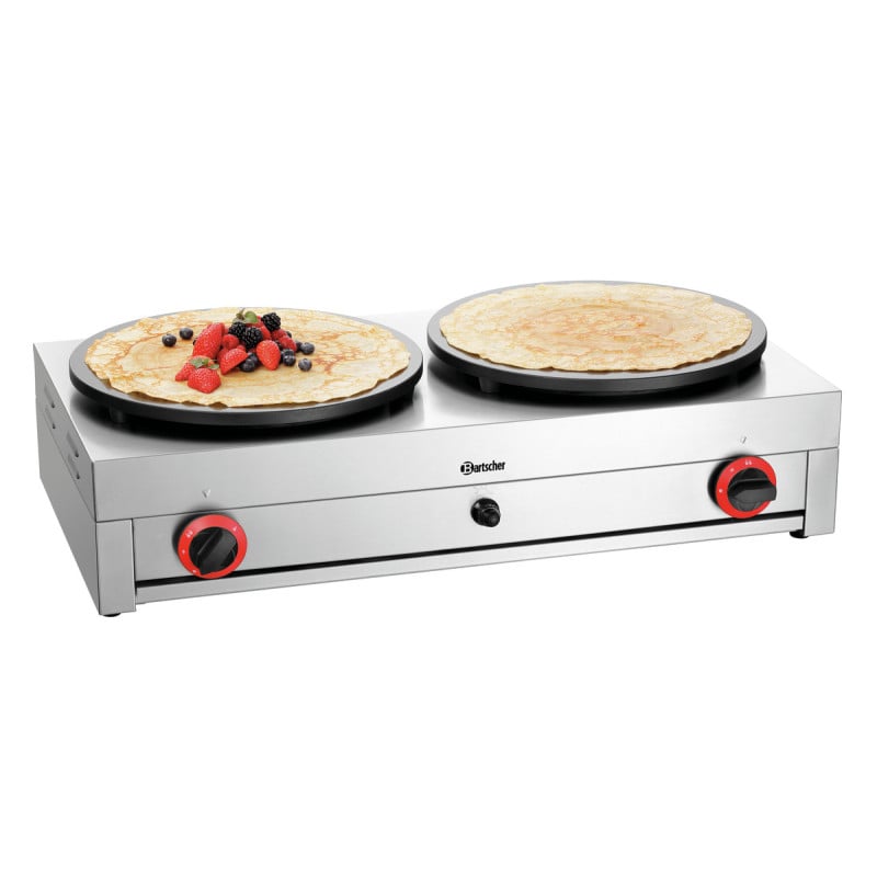 Dubbel Gasdriven Crêpière - Ø 40 cm