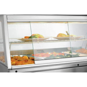 Lämmitetty vitriini - 185 L