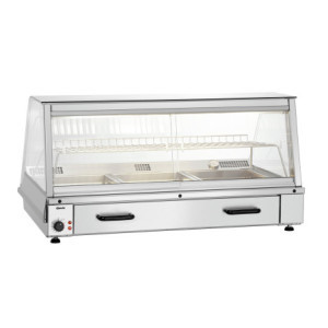 Lämmitetty vitriini - 185 L