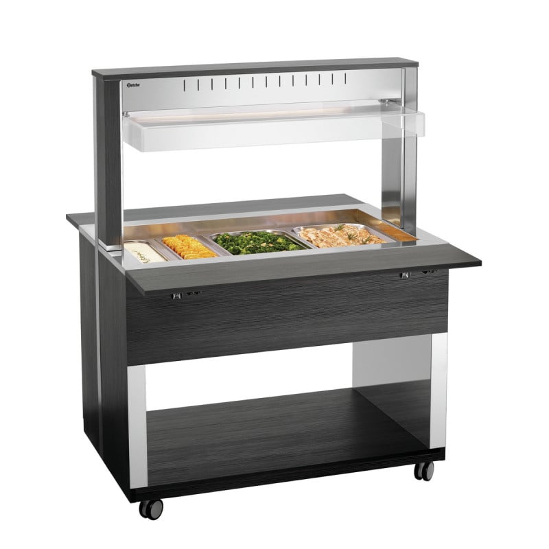 Chariot Buffet Chaud - 3 x GN 1/1