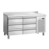Positive Refrigerated Table 6 Drawers GN 1/1 with Backsplash