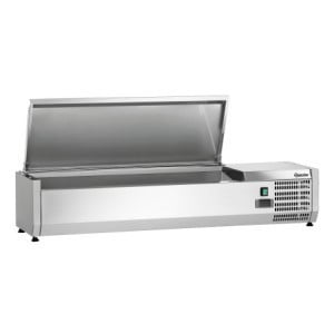 Saladette Kylbänk i Rostfritt Stål - 5 x GN 1/4
