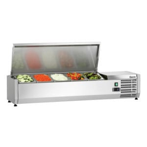 Saladette Kylbänk i Rostfritt Stål - 5 x GN 1/4