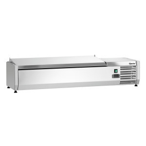 Saladette Kylbänk i Rostfritt Stål - 3 x GN 1/3 + 1 x GN 1/2