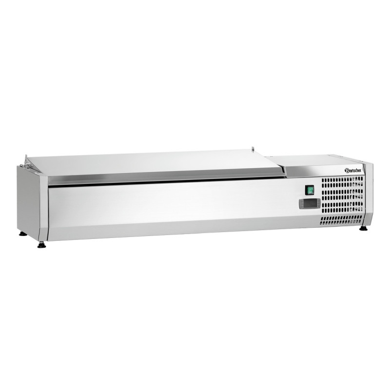 Saladette Kylbänk i Rostfritt Stål - 3 x GN 1/3 + 1 x GN 1/2