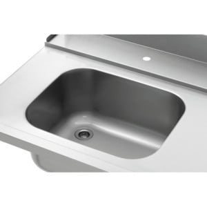 Lajittelupöytä altaalla ja reiällä - L 1495 x S 730 mm - Bartscher
