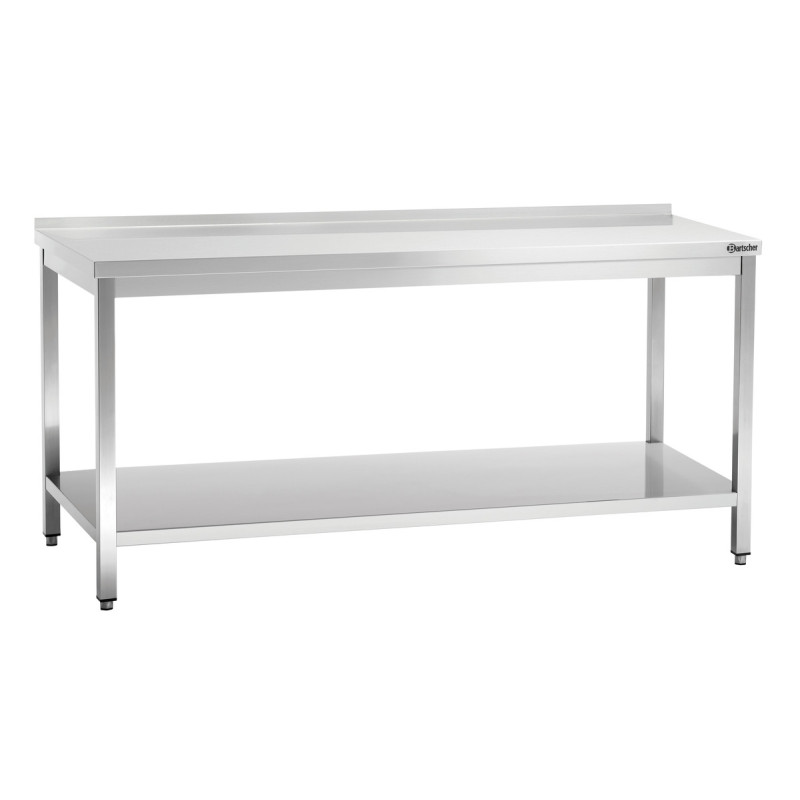 Stainless Steel Work Table with Lower Shelf - D 700 mm - L 1800 mm - Bartscher Stainless Steel Work Table with Lower Shelf - D 700 mm - L 1800 mm - Bartscher