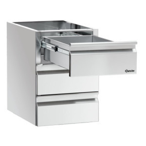 Kolonn Lådor 3 x GN 1/1 Arbetsbord - Bartscher