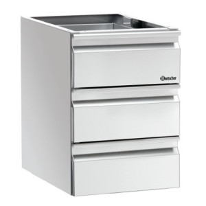 Kolonn Lådor 3 x GN 1/1 Arbetsbord - Bartscher