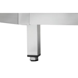 Hörnmöbel i rostfritt stål - L 1000 x D 1000 mm - Bartscher