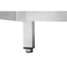 Hörnmöbel i rostfritt stål - L 1000 x D 1000 mm - Bartscher