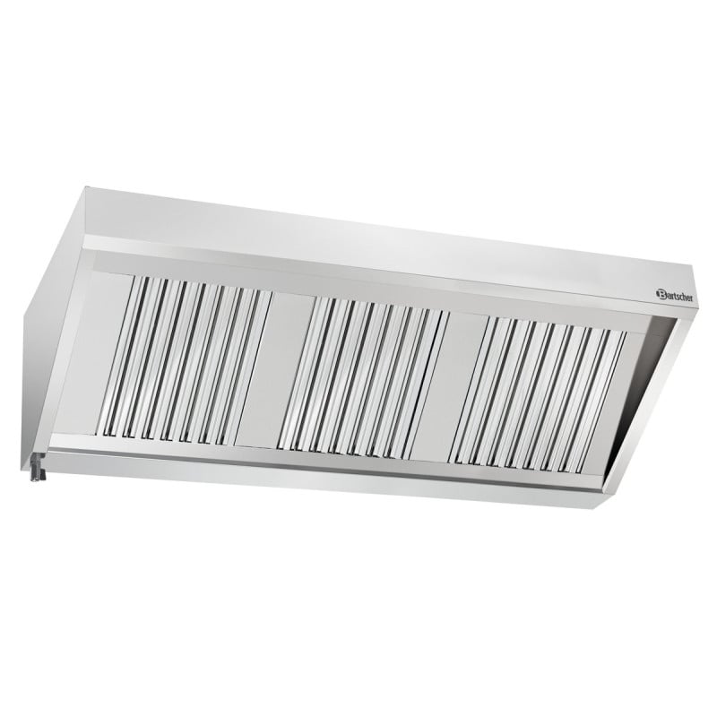 Wall-Mounted Hood with Motor and Lighting - L 1600 x D 700 mm - Bartscher
