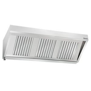 Seinälle asennettava liesituuletin moottorilla ja valaistuksella - L 1700 x S 700 mm - Bartscher