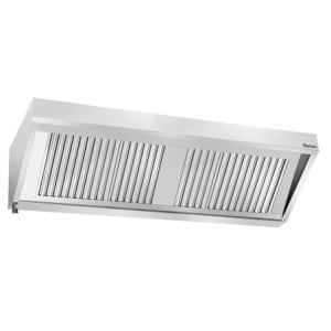 Seinälle asennettava liesituuletin moottorilla ja valaistuksella - L 2000 x S 700 mm - Bartscher